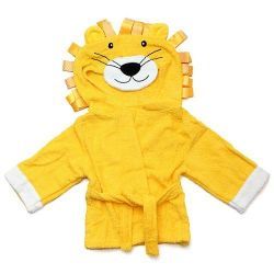 Sortie de bain pour bébé LION - coffret naissance bain