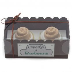 Gâteaux de bavoirs : cupcakes chocolat pour baby shower