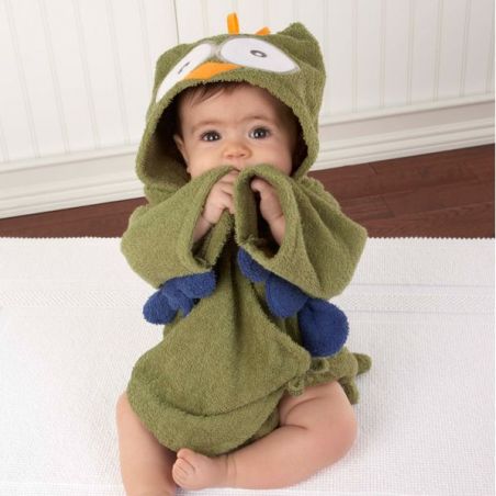 Sortie de bain CHOUETTE vert Sortie de bain CHOUETTE vert