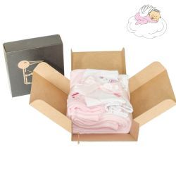 Coffret naissance fille "ses rêves roses" cadeau pour bébé