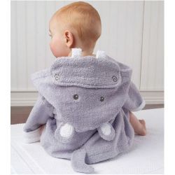 peignoir pour bébé hippopotame cadeau de naissance