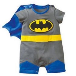Ensemble Super Héro gris cadeau naissance
