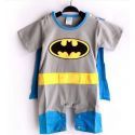 Ensemble Super Héro gris cadeau naissance
