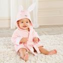 Sortie de bain LAPIN ROSE pour bébé