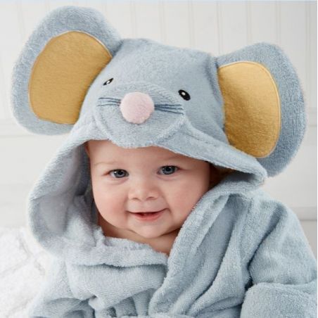 SORTIE DE BAIN SOURIS CADEAU NAISSANCE SORTIE DE BAIN SOURIS CADEAU NAISSANCE