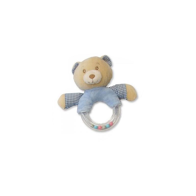 Cadeau Pour Trousseau Bebe Hochet Bebe Ours Bleu Fripoune