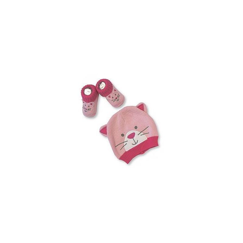Cadeau Naissance Bonnet Et Chaussons Bebe Chat Fripoune