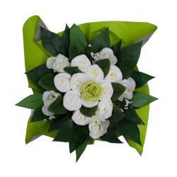 baby shower bouquet de couches Vert cadeau babyshower