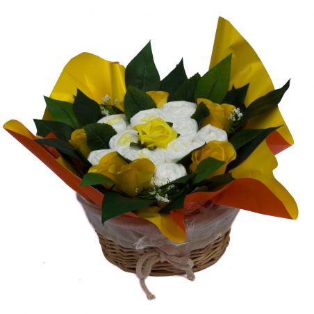 baby shower bouquet gateau de couches jaune baby shower bouquet gateau de couches jaune