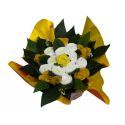 baby shower bouquet gateau de couches jaune