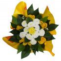 baby shower bouquet gateau de couches jaune