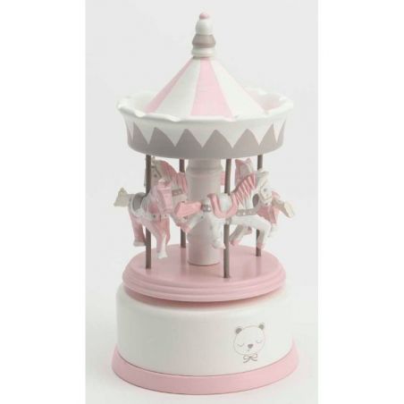 Boîte à musique : Carrousel BB rose Boîte à musique : Carrousel BB rose