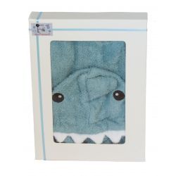 Peignoir personnalisé requin pour bébé garçon