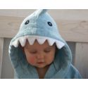 Peignoir personnalisé requin pour bébé garçon