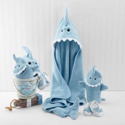 Coffret pour le bain de bébé : requin bleu