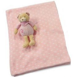 couverture et doudou pour bébé