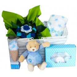 Panier naissance personnalisé surprises bébé Fille, Coffret naissance  personnalisé