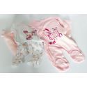 pyjama du Coffret pour bébé "ses rêves roses"