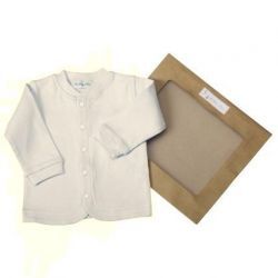 Veste bébé en coton bio : Beige