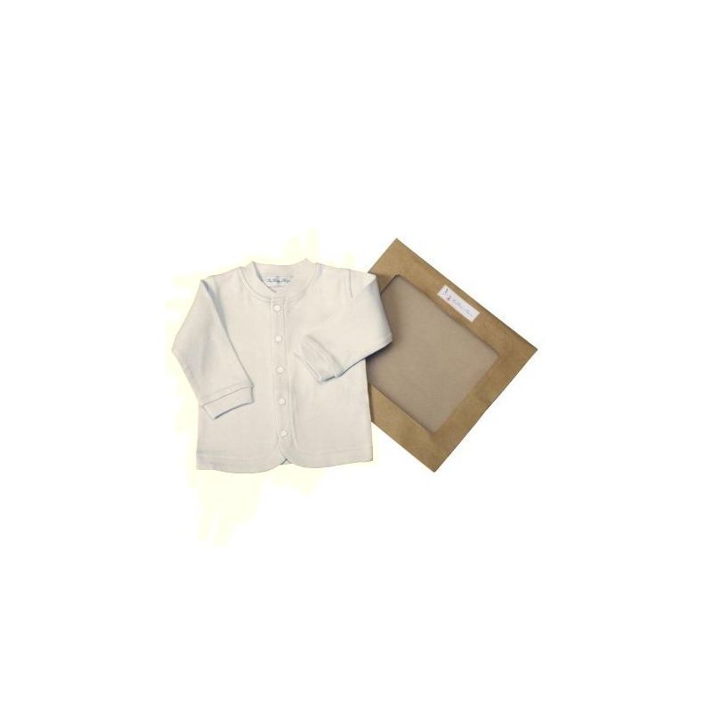 Veste bébé en coton bio : Beige Veste bébé en coton bio : Beige