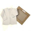 Veste bébé en coton bio : Beige