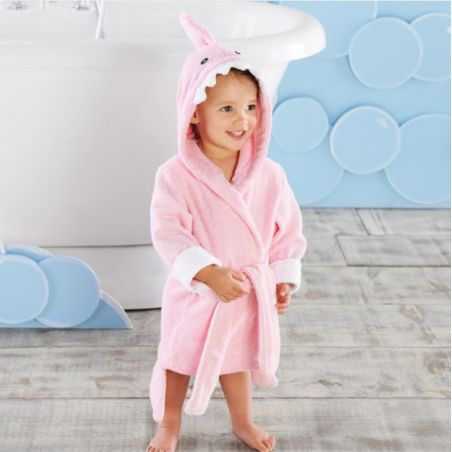 Sortie de bain REQUIN ROSE pour enfant de 1 à 3 ans Sortie de bain REQUIN ROSE pour enfant de 1 à 3 ans