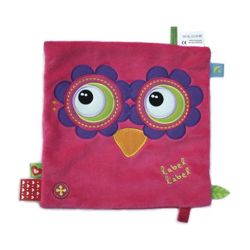 Doudou carré Hibou cadeau bébé