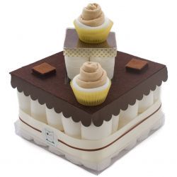 Gâteau de couches : Chocolat pour naissance original