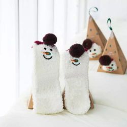 Boite chaussettes enfant : Bonhomme de Neige