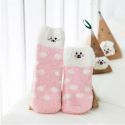 Boite chaussettes enfant : chien rose