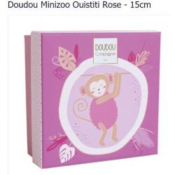 Doudou Minizoo Ouistiti Rose