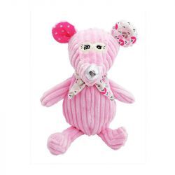 Peluche pour bébé : La souris rose