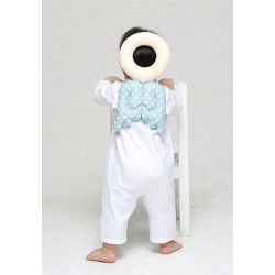 Protège tête de bébé : Ange bleu