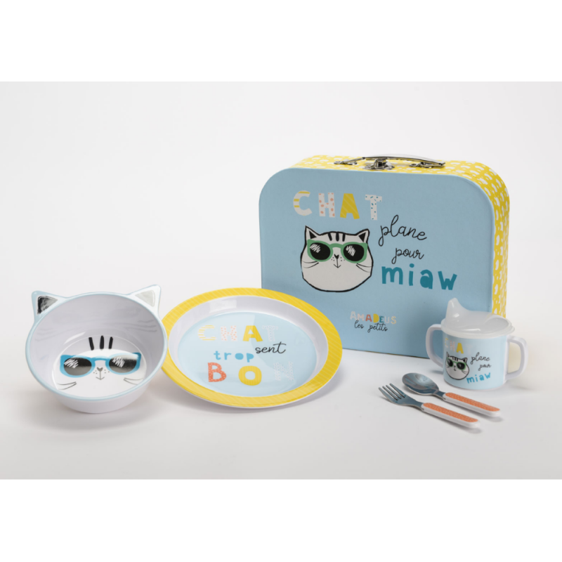 Valisette coffret repas bébé : Cha sent trop bo Valisette coffret repas bébé : Cha sent trop bo