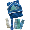 Coffret naissance pour la toilette de bébé bleu
