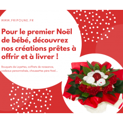 bouquet de Noël original pour le premier Noël de bébé