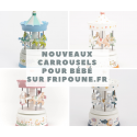 Boîte à musique : Carrousel musical blanc