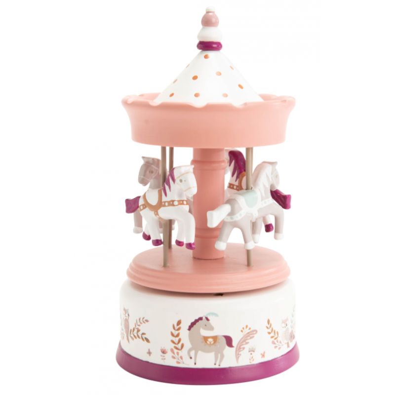 Boîte à musique : Carrousel musical manège chevaux Boîte à musique : Carrousel musical manège chevaux