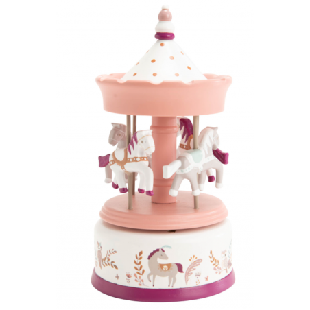Boîte à musique : Carrousel musical manège chevaux Boîte à musique : Carrousel musical manège chevaux