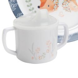 Valisette coffret cadeau repas bébé : hérisson