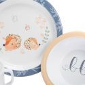 Valisette coffret cadeau repas bébé : hérisson