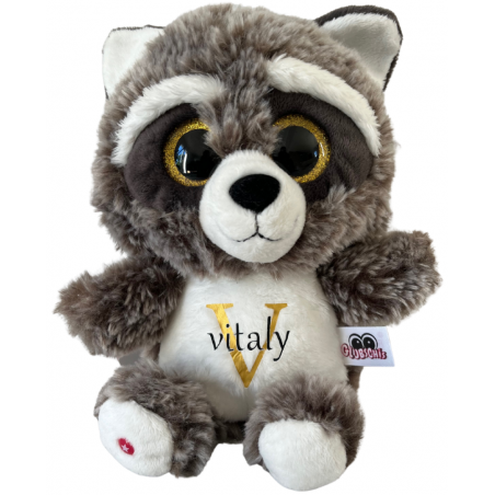 Peluche personnalisée Raton laveur prénom enfant Peluche personnalisée Raton laveur prénom enfant