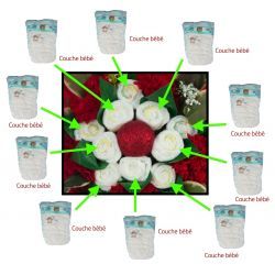 baby shower bouquet gateau de couches pour noel