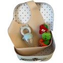 Coffret naissance personnalisé : troisième Valisettes Bain, Dodo, Repas pour offrir en coffret pour bébé original