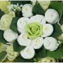 baby shower bouquet de couches Vert cadeau babyshower