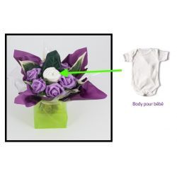 Bouquet Body naissance original violet