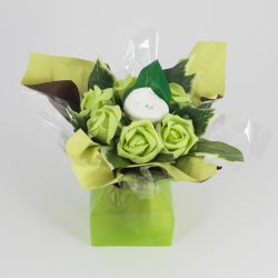 bouquet body naissance original vert