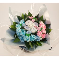 Bouquet de naissance pour jumeaux : jumelle/jumeau cadeau naissance