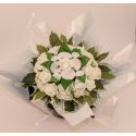 Bouquet de fleurs de naissance et de fleurs de vêtements mixte blanc