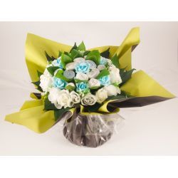 Bouquet de layette : Farandole Bleu cadeau maternité